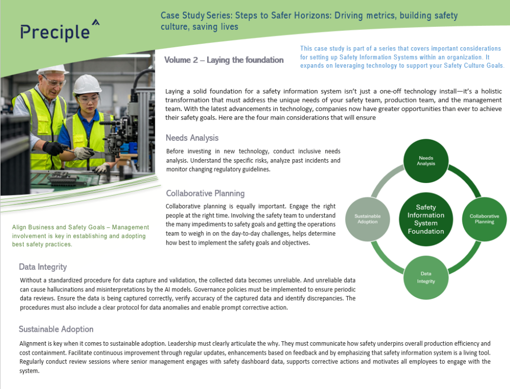Laying the foundation for safety information system